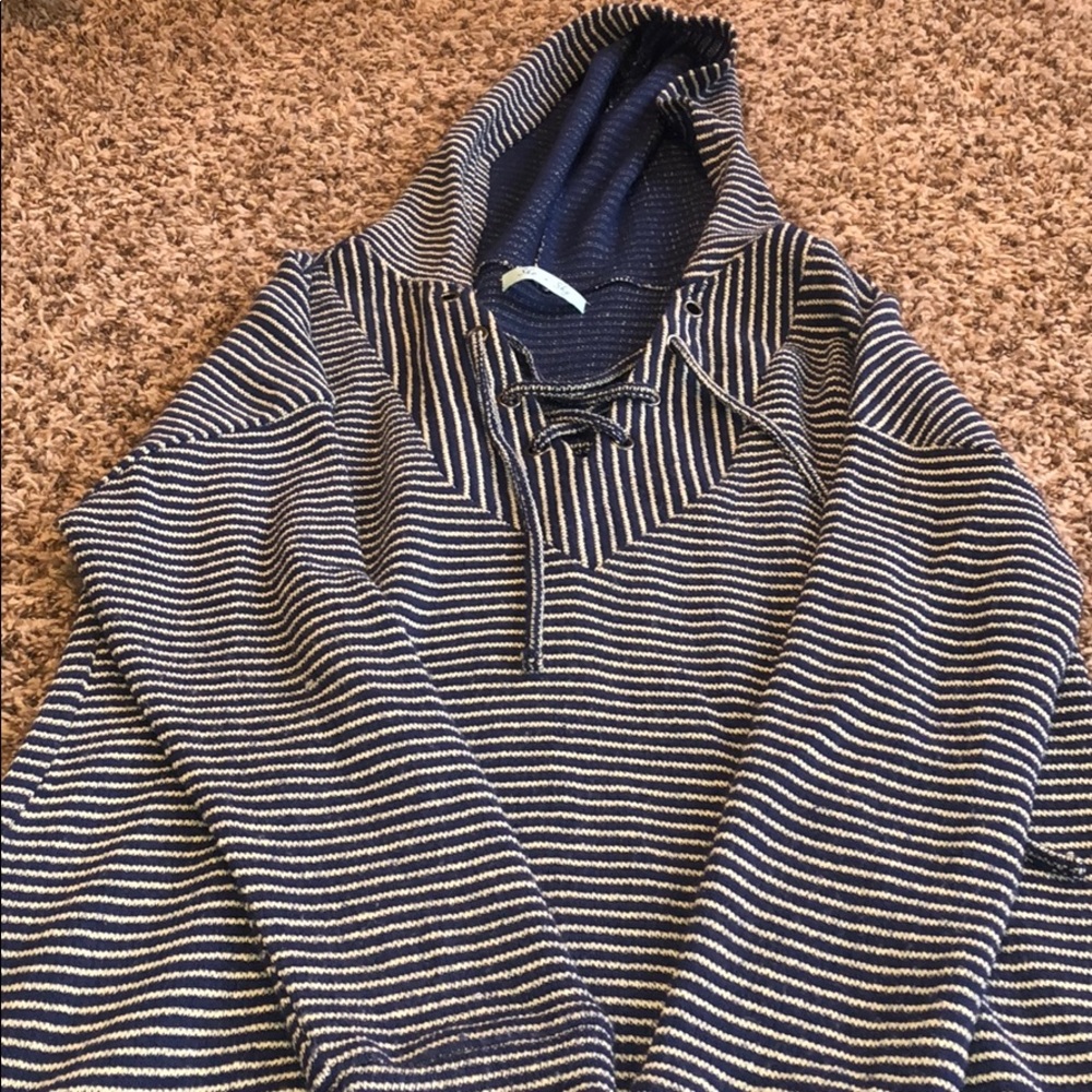 She & Sky large knit hoodie